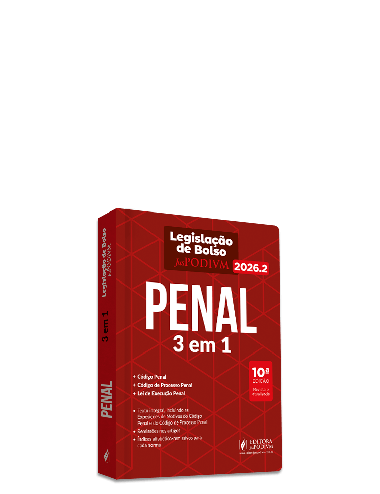 Legislação de Bolso Penal (2026.2): 3 em 1 - Código Penal, Código de Processo Penal e Lei de Execução Penal