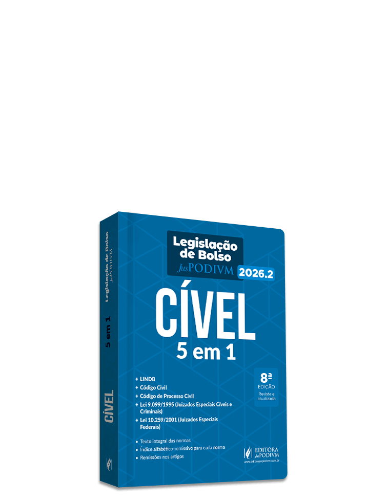 Legislação de Bolso Cível (2026.2): 5 em 1 - LINDB, Código Civil, Código de Processo Civil, Leis dos Juizados Especiais e Lei 10.259/2001 (Juizados Especiais Federais)